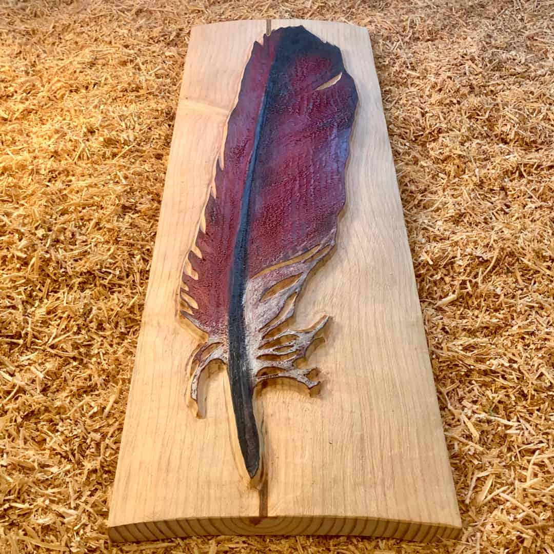 Cardinal Feather Carving - Rick Herdman